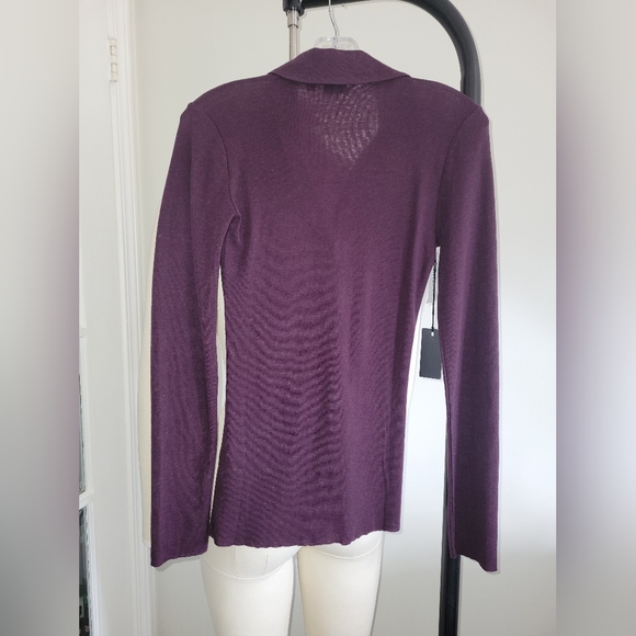 BABATON Currency Polo long sleeve in Noble purple colour, STILL IN STORE - Picture 4 of 9